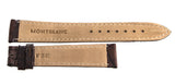 Montblanc 19mm x 16mm Brown Alligator Leather Watch Band Strap FSE
