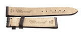Chopard 20mm x 18mm Dark Brown Shiny Alligator Watch Band B0208-0459