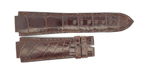 Chopard 22mm x 18mm Brown Shiny Alligator Watch Band Strap 105/070