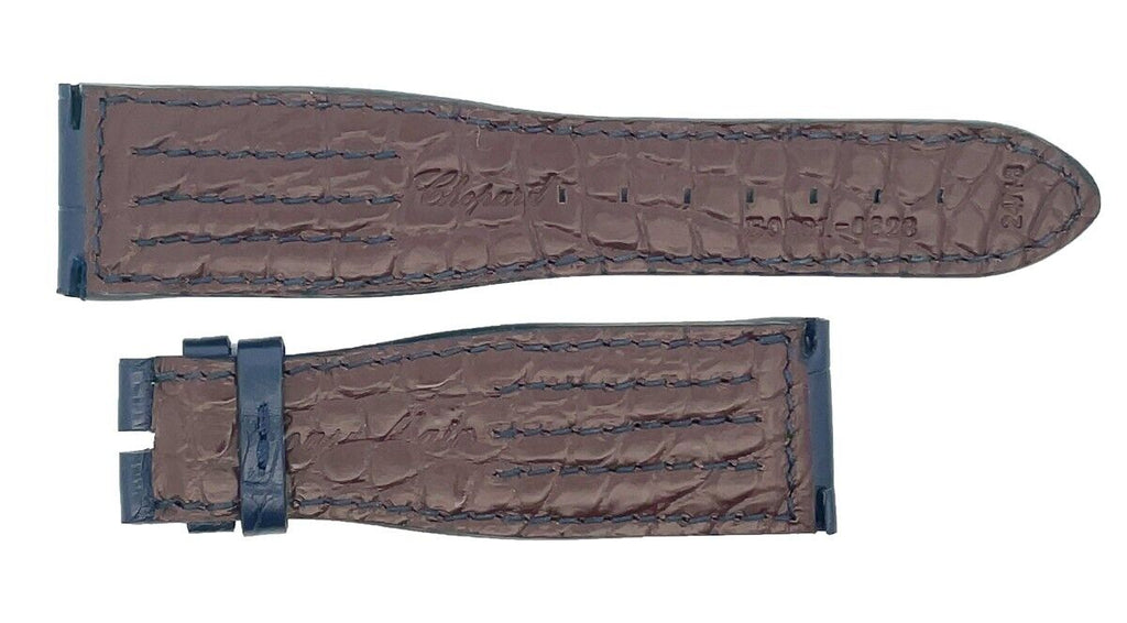 Chopard 24mm x 18mm Dark Navy Blue Alligator Watch Band Strap B0201-0623