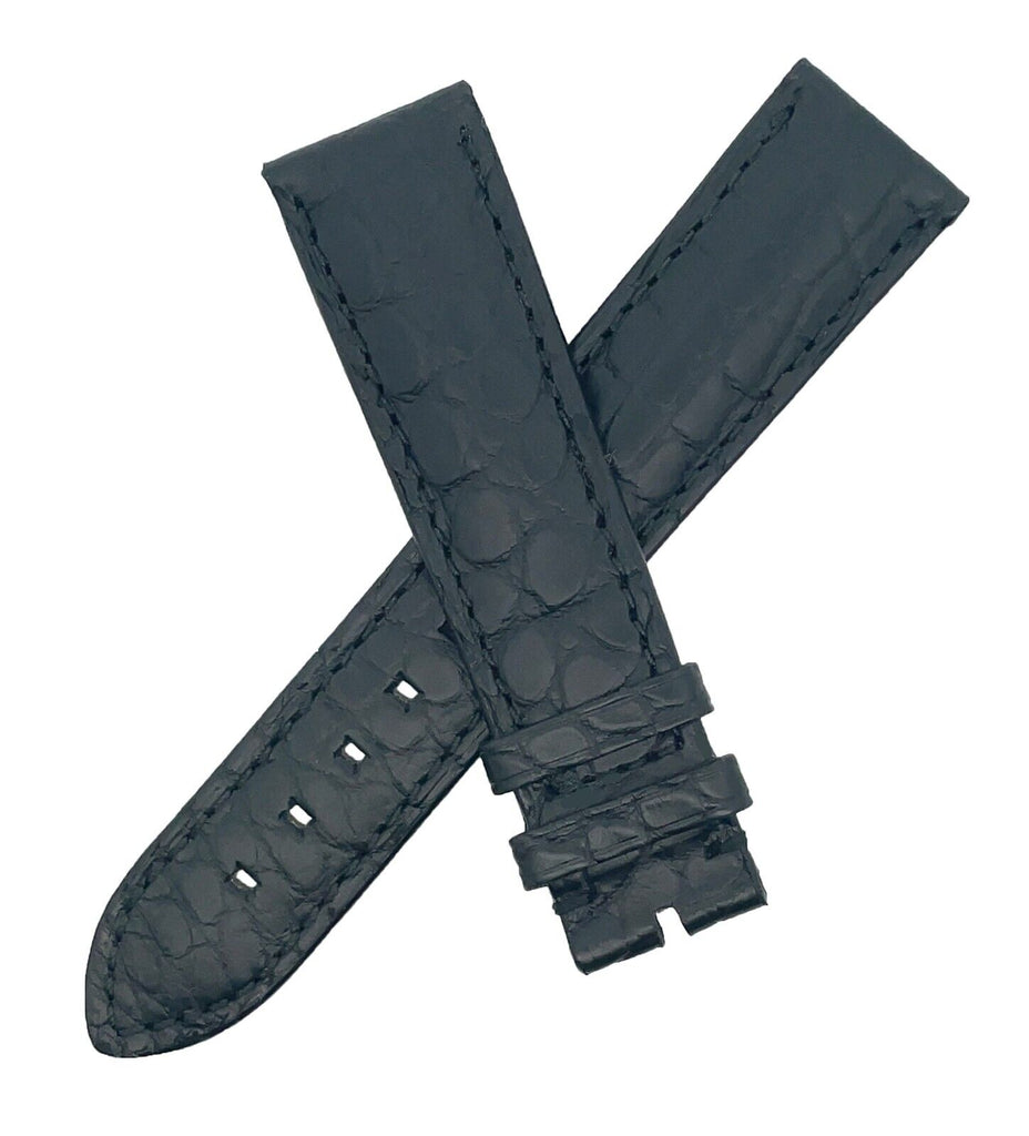 Montblanc Men's 20mm x 18mm Black Leather Watch Band Strap FSH