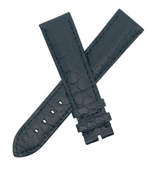 Montblanc Men's 20mm x 18mm Black Leather Watch Band Strap FSH