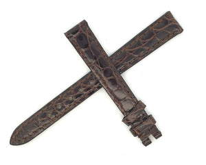 Chopard 12mm x 10mm Brown Alligator Watch Band Strap 105 B0208-0213