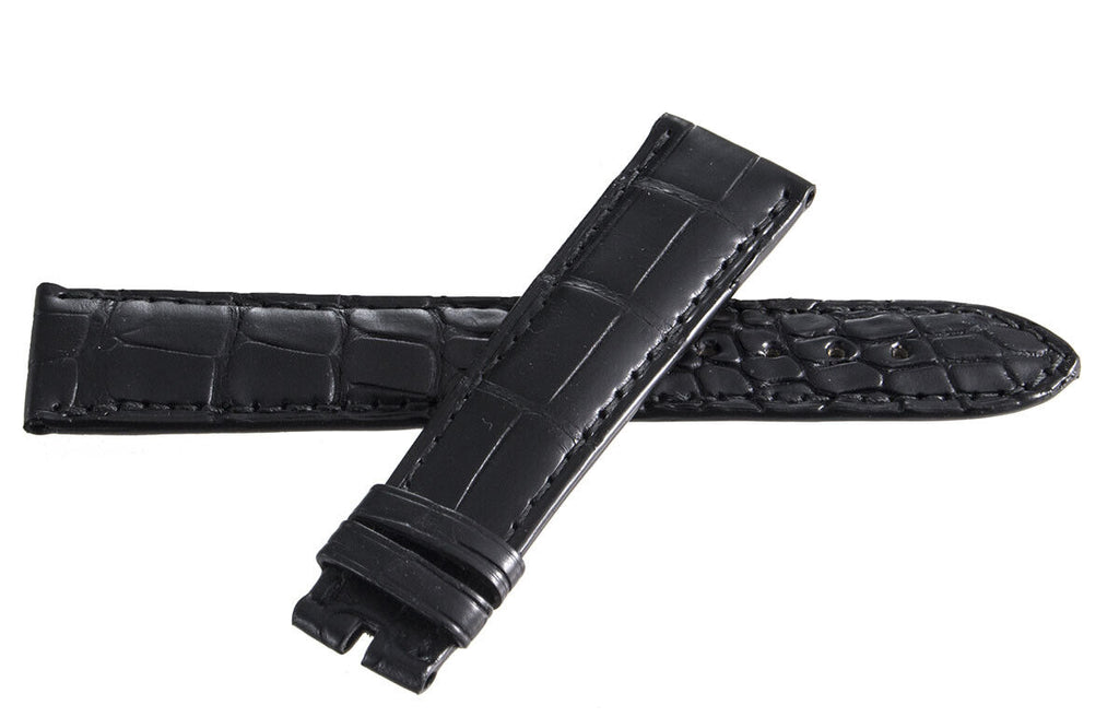 Genuine Chopard 20mm x 16mm Black Alligator Watch Band Strap 080 B0200-0074
