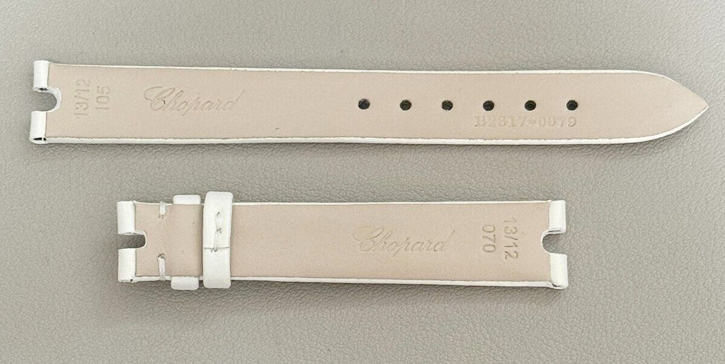 Chopard 13mm x 12mm White Satin Women's Watch Band Strap 105/70 B2817-0079