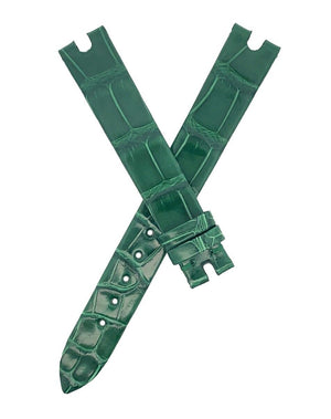 Chopard 13mm x 12mm Green Alligator Women's Leather Watch Band Strap 105/70