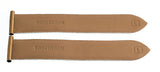 Boucheron 22.5mm Women's White Shiny Leather Rose Gold Lug Watch Band Strap