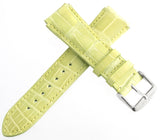 Chase-Durer Womens 18mm Pistachio Genuine Alligator Leather Watch Band Strap