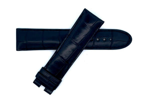 Montblanc Men's 22mm x 20mm Black Alligator Leather Watch Band FSK