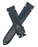 Montblanc Men's 20mm x 18mm Black Leather Watch Band Strap FAK
