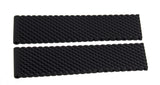 Genuine Breitling 22mm x 20mm Black Mesh Rubber Watch Band Strap 279S
