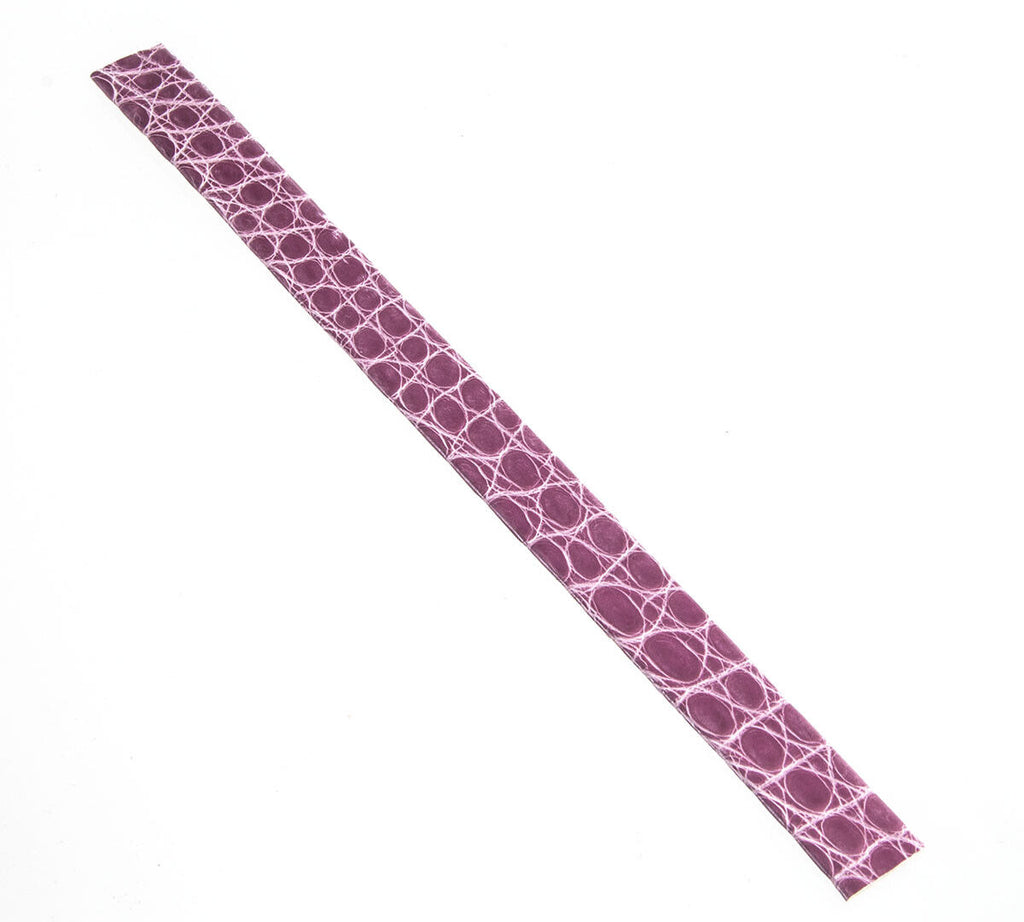 Boucheron 14mm Women's Purple Alligator Leather Watch Strap (S)