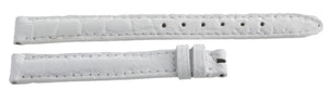 Genuine Chopard 11mm x 10mm White Genuine Leather Watch band Strap