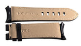 Montblanc Men's 22mm x 20mm Matte Black Alligator Leather Watch Band Strap FRK