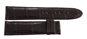 Montblanc Men's 22mm x 20mm Dark Brown Alligator Leather Watch Band Strap FRB