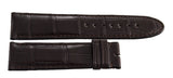 Montblanc Men's 22mm x 20mm Dark Brown Alligator Leather Watch Band Strap FRB