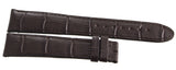 Montblanc Men's 19mm x 17mm Dark Brown Alligator Leather Watch Band Strap FYK