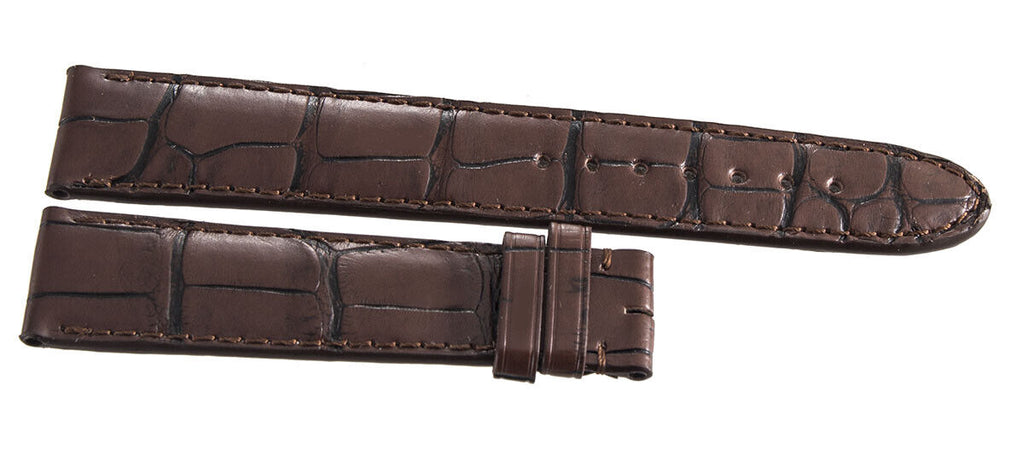 Montblanc Men's 19mm x 17mm Brown Alligator Leather Watch Band FYB
