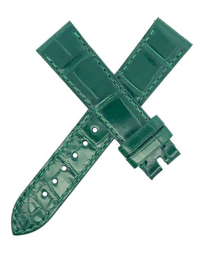 Chopard 18mm x 16mm Shiny Green Alligator Watch Band R0202-0124