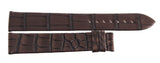 Montblanc Men's 19mm x 17mm Brown Alligator Leather Watch Band Strap FTB