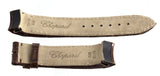 Genuine Chopard 19mm x 18mm Brown Alligator Patent Leather Watch Band Strap 070