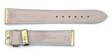 Chopard 16mm x 14mm Metalic Gold Leather Watch Band Strap B0216-0002