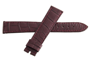 Genuine Chopard 19mm x 16mm Burgundy Alligator Watch Band Strap 080 B0207-0146