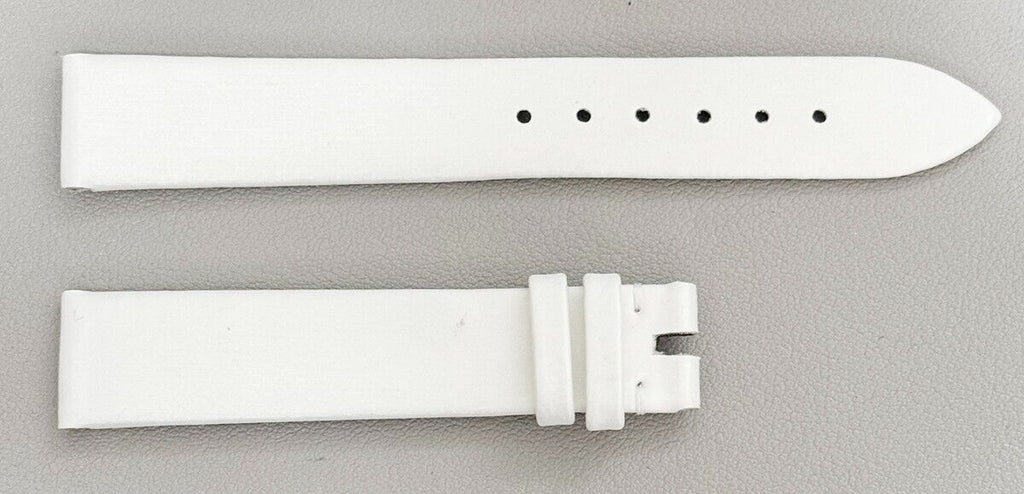 Chopard 15mm x 14mm White Satin Women's Watch Band Strap 105/70