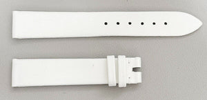 Chopard 15mm x 14mm White Satin Women's Watch Band Strap 105/70