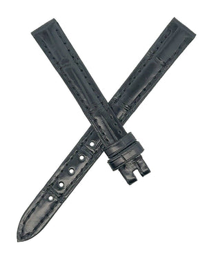 Chopard 11mm x 10mm Black Alligator Women's Watch Band 105/70