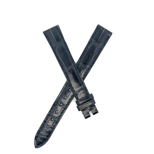 Chopard 14mm x 12mm Dark Navy Blue Alligator Watch Band Strap B0201-0460