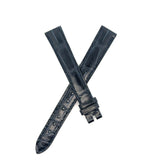 Chopard 14mm x 12mm Dark Navy Blue Alligator Watch Band Strap B0201-0460
