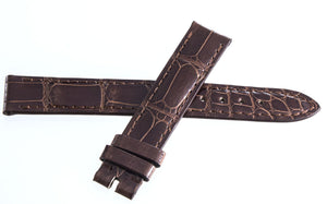 Genuine Chopard 15mm x 14mm Brown Alligator Watch Band Strap 105 B0208-0156