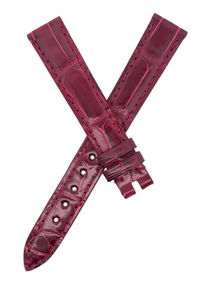 Chopard 14mm x 12mm Burgundy Alligator Leather Watch Band Strap 105/70