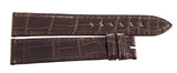 Genuine Chopard 18mm x 16mm Shiny Brown Alligator Watch Band 105