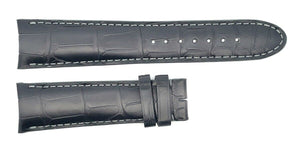 Montblanc Men's 21mm x 18mm Gray Alligator Leather Watch Band FBE