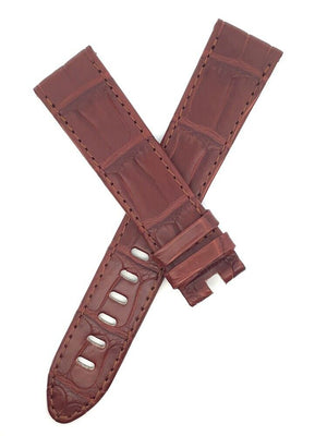 Montblanc Men's 22mm x 20mm Brown Alligator Leather Watch Band Strap FSK