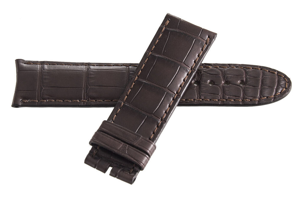 Montblanc Men's 22mm x 20mm Brown Alligator Leather Watch Band Strap FSB