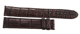 Montblanc Men's 19mm x 17mm Brown Alligator Leather Watch Band Strap FSK