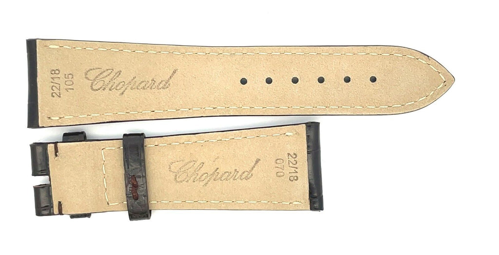 Chopard 22mm x 18mm Black Alligator Watch Band Strap 105/070