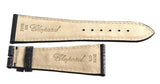 Genuine Chopard 25mm x 18mm Black Lizard Leather Watch Band Strap