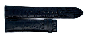 Montblanc Men's 19mm x 17mm Black Alligator Leather Watch Band FVH