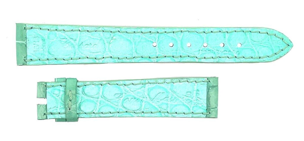 Chopard 16mm x 14mm Light Green Alligator Leather Watch Band Strap 105/70