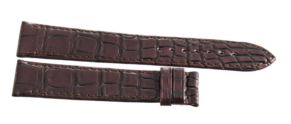 Montblanc Men's 19mm x 17mm Brown Alligator Leather Watch Band FWE
