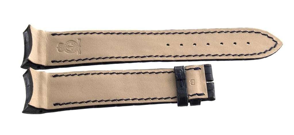 Genuine Arnold & Son 22mm x 20mm Dark Blue Alligator Leather Band