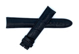 Montblanc Men's 19mm x 17mm Black Alligator Leather Watch Band FVK