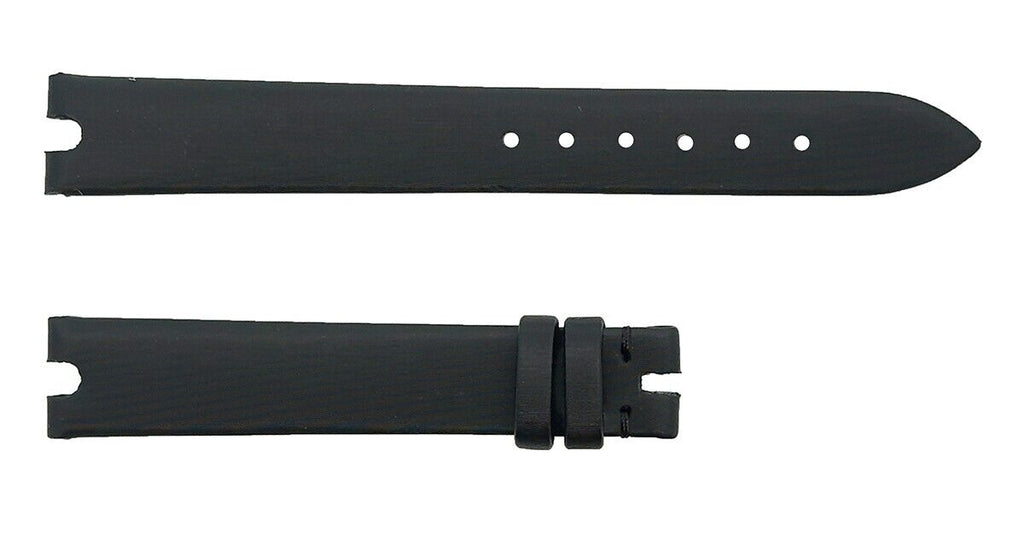 Chopard 12mm x 12mm Black Satin Leather Women's Watch Band Strap 105/70