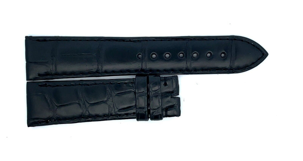 Montblanc Men's 19mm x 17mm Black Alligator Leather Watch Band FUE