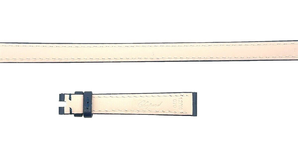 Chopard 12mm x 10mm Blue Genuine Leather Women's Watch Band 070/275