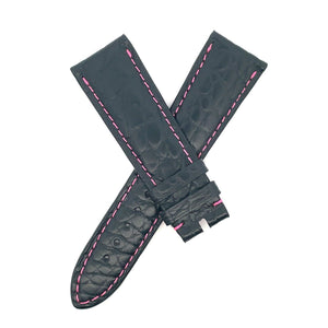 Chopard 22mm x 18mm Black Alligator Leather Watch Band Strap 105/70